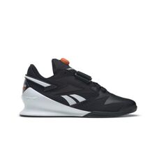 Reebok Legacy Lifter III Shoes, Black/White/Smash Orange 